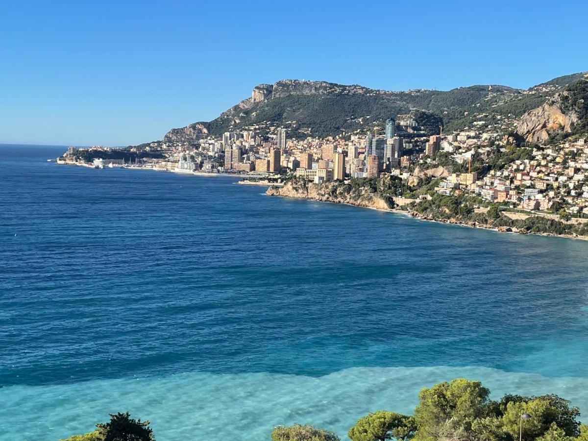 Aux Portes De Monaco Superbe T3 Vue Mer โรกบรูน-กัป-มาร์แต็ง ภายนอก รูปภาพ
